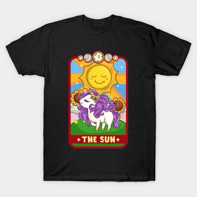 The Sun - Cute Kawaii Anime Tarot Card T-Shirt T-Shirt by biNutz